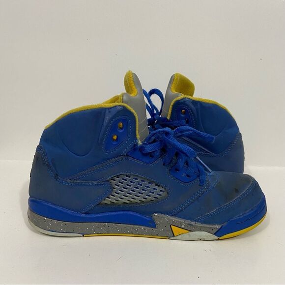 Air Jordan 5 Retro Laney Varsity Royal Blue Sneakers - Picture 6 of 8